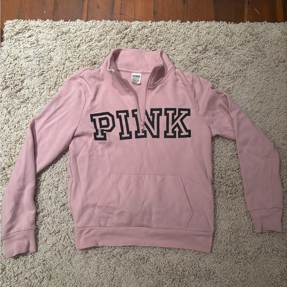 PINK Victoria's Secret Sweaters - Pink (pink) quater zip pu over